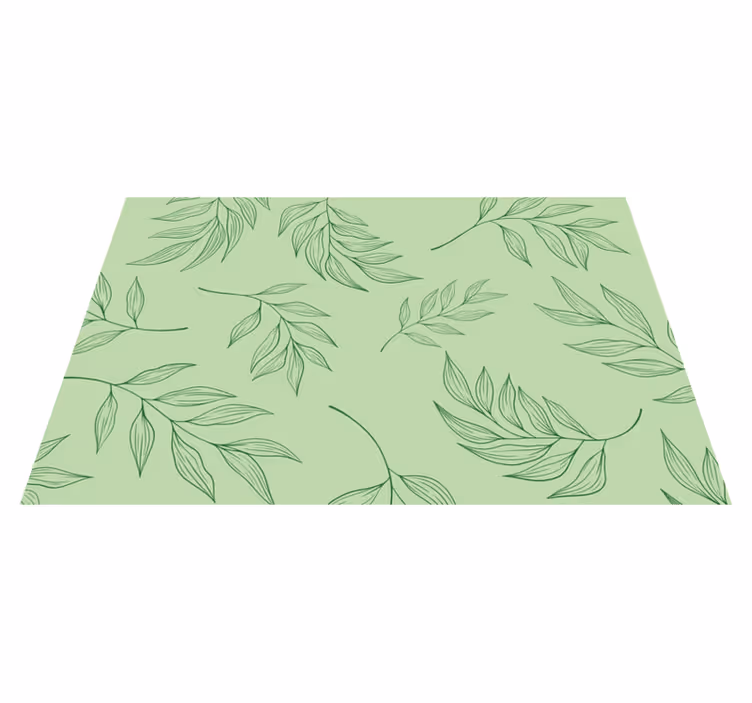 Tischset mit eleganten blattmustern - TenStickers