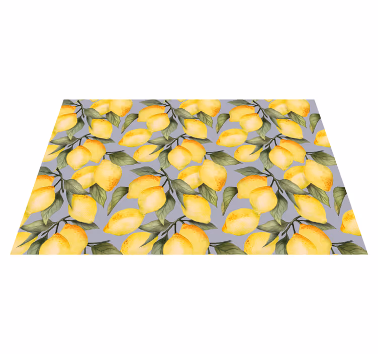 Tischsets originell motiv mit zitrone - TenStickers