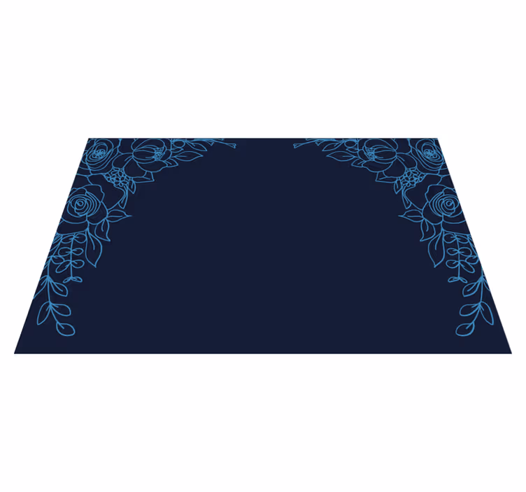 Tischsets originell mit floralem randdesign - TenStickers