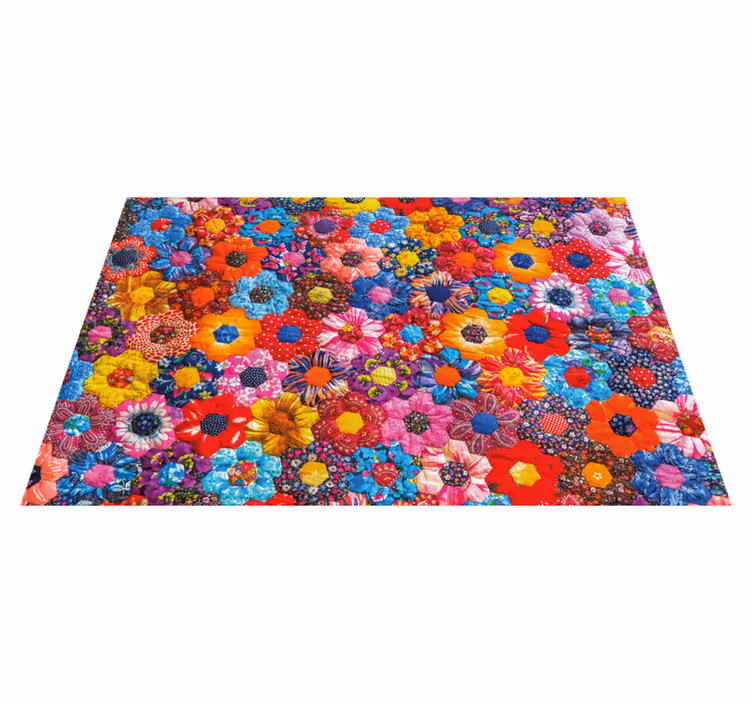 Tischsets originell lebhaftes blumenarrangement - TenStickers