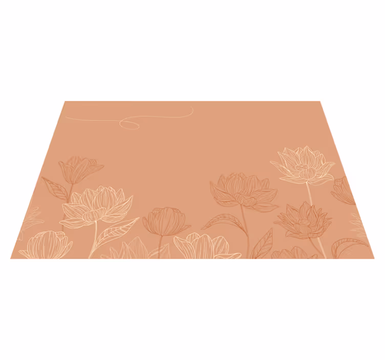 Tischsets originell florales teearrangement - TenStickers