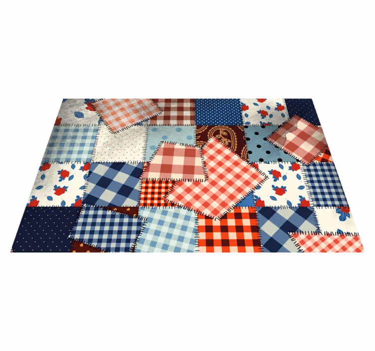 Tischset aus patchworkstoff design - TenStickers