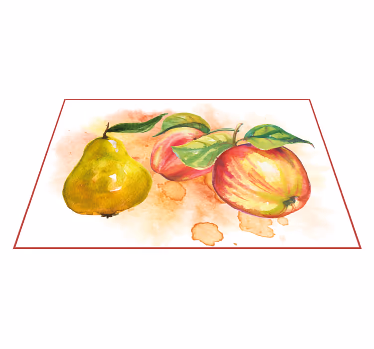 Tischsets originell mit aquarell früchten - TenStickers
