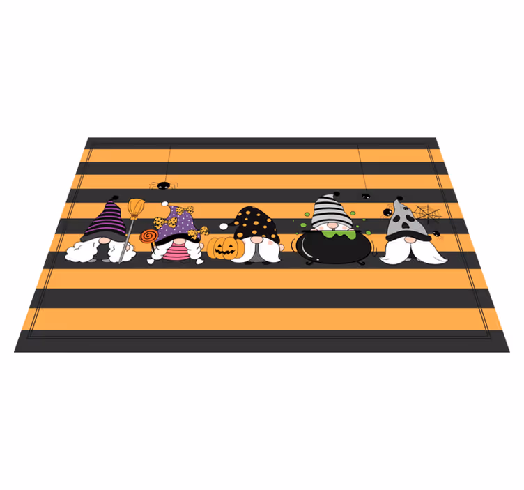 Tischset halloween gnome hüte - TenStickers