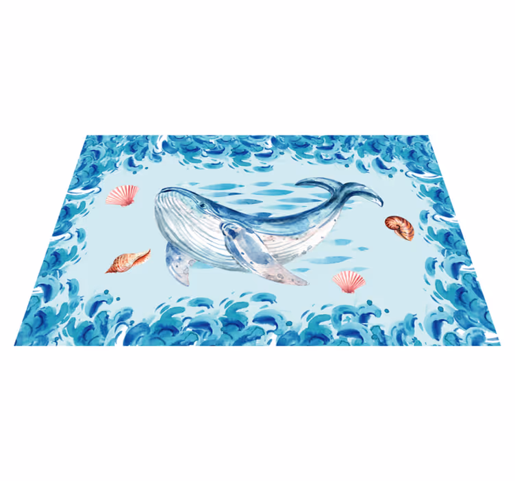 Tischsets originell wale meereselemente - TenStickers