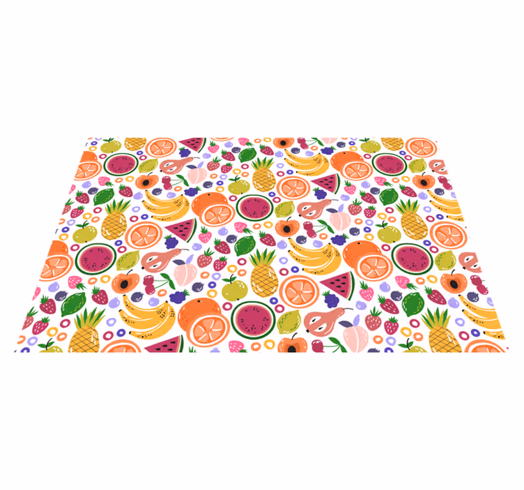 Tischset kinder mit obstmuster druck - TenStickers