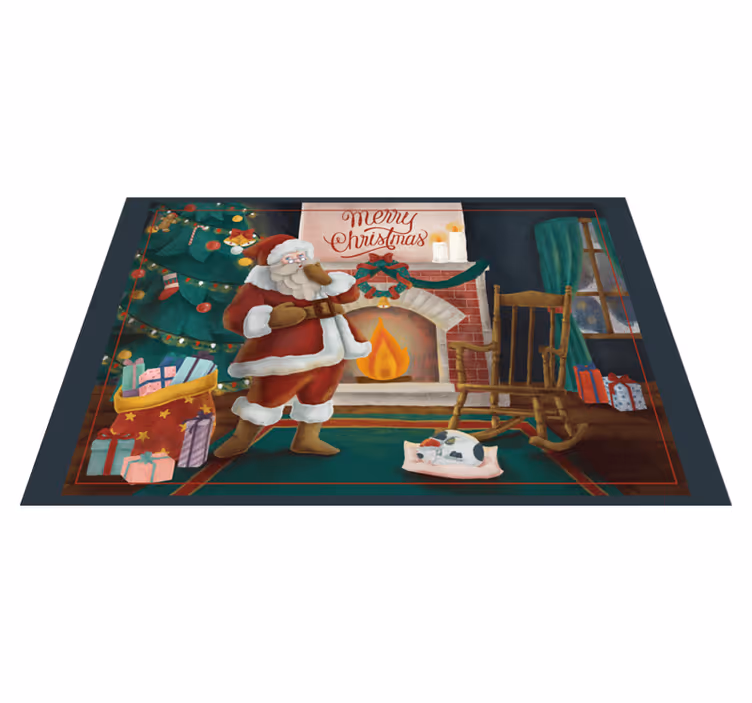 Tischset weihnachten weihnachtsmann versammlung - TenStickers