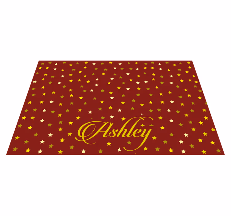 Tischset mit namen sternenplatter personalisiert - TenStickers