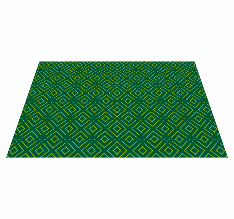 Tischset mit geometrischem grünem muster - TenStickers