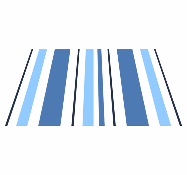 Tischset modern gestreifte blaue platzsets - TenStickers