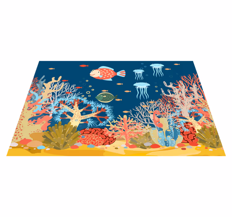 Tischset modern unterwasser korallenwelt - TenStickers