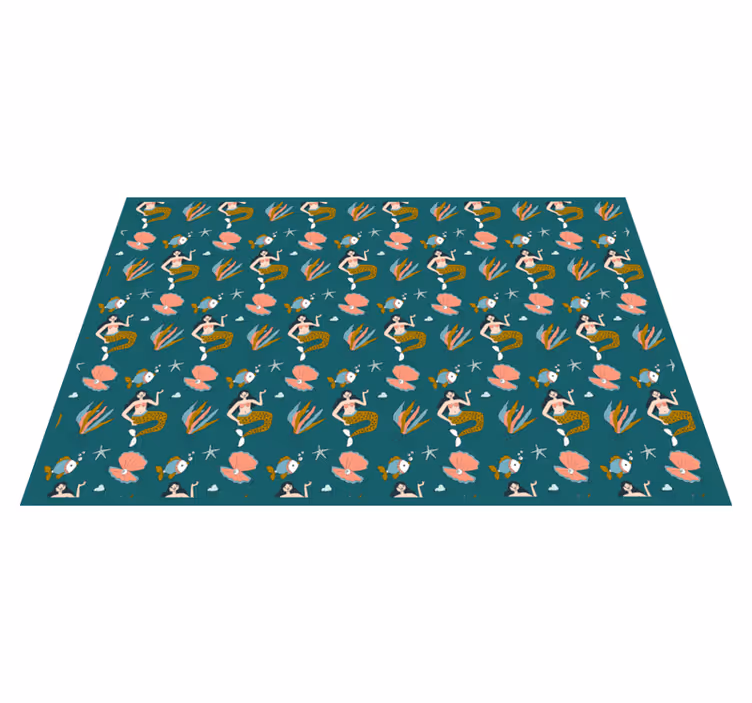 Tischset kinder muschel-motiv meerjungfrau - TenStickers