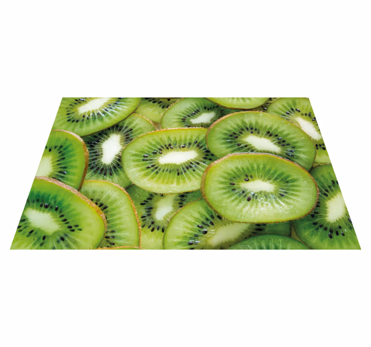 Tischset mit frischen kiwi-scheiben - TenStickers