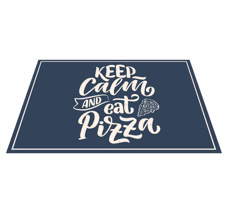 Tischset text ruhiges pizza zitat - TenStickers