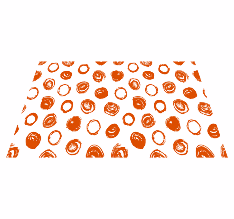 Tischset mit kreisförmigem pinselstrichmuster - TenStickers