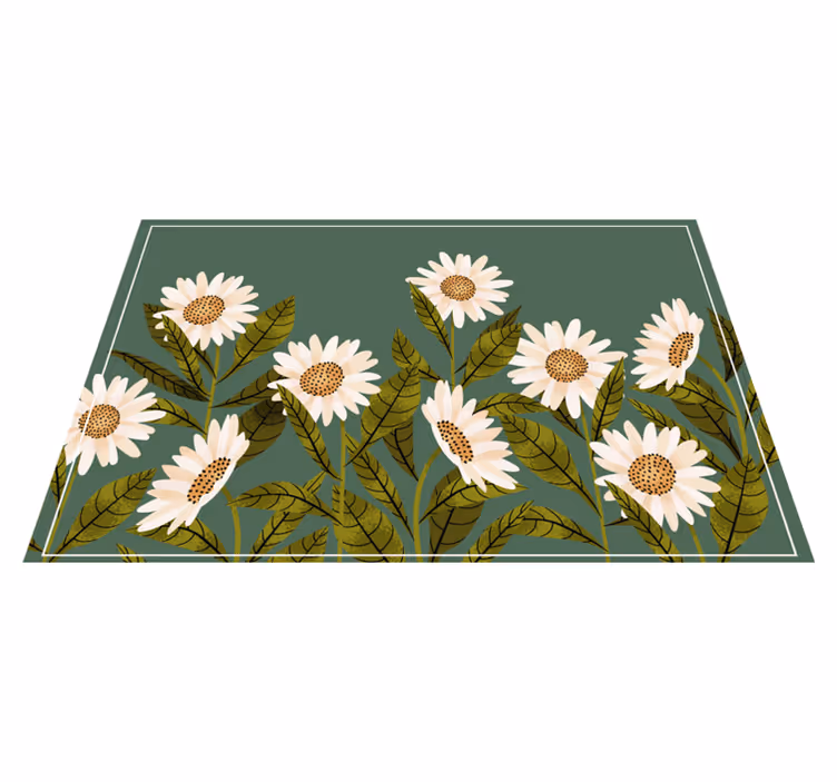 Tischsets originell mit gänseblümchen-motiv - TenStickers