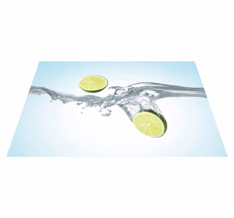 Tischset limettenscheiben spritzer - TenStickers