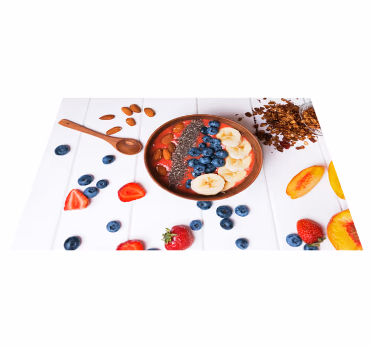 Tischsets originell schüssel mit obst - TenStickers