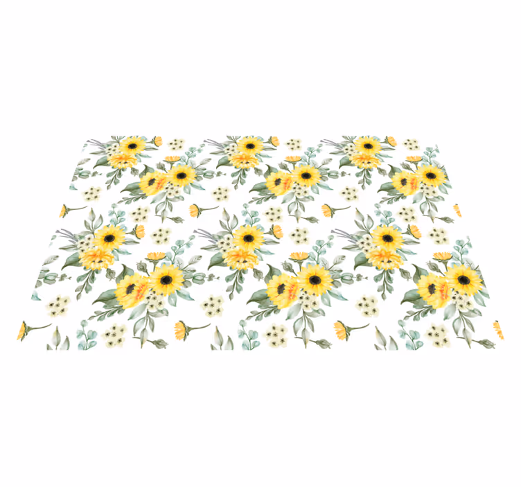 Tischsets originell sonnenblumenmuster - TenStickers
