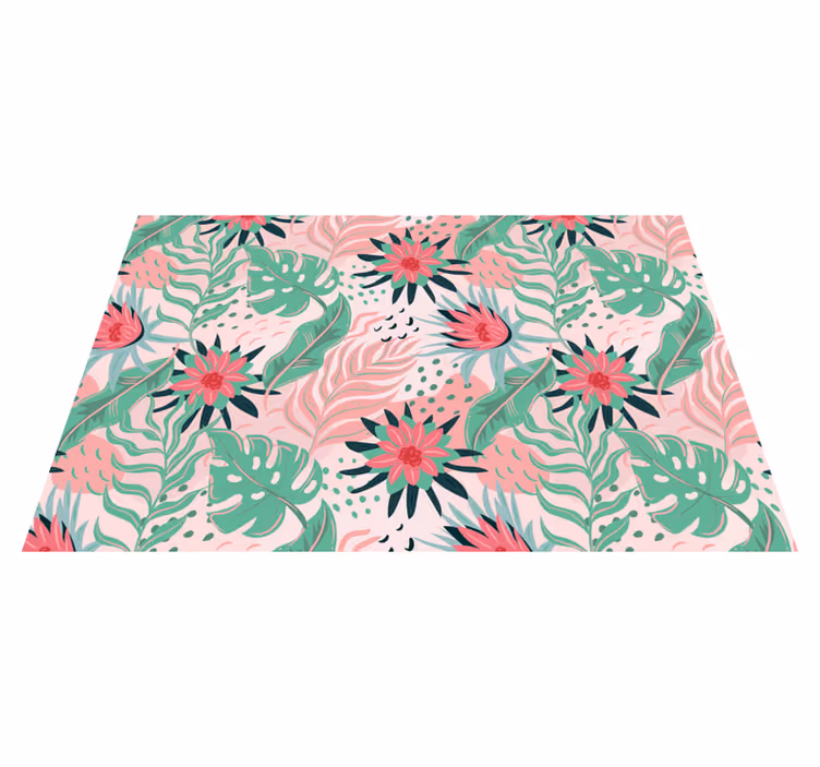 Tischsets originell im floralen tropischen design - TenStickers
