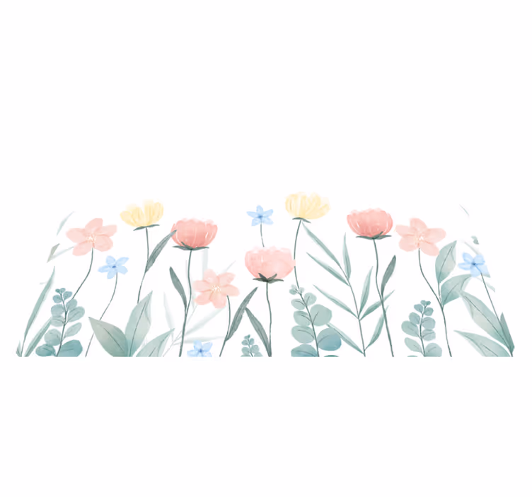 Tischsets originell florale bunte anordnung - TenStickers