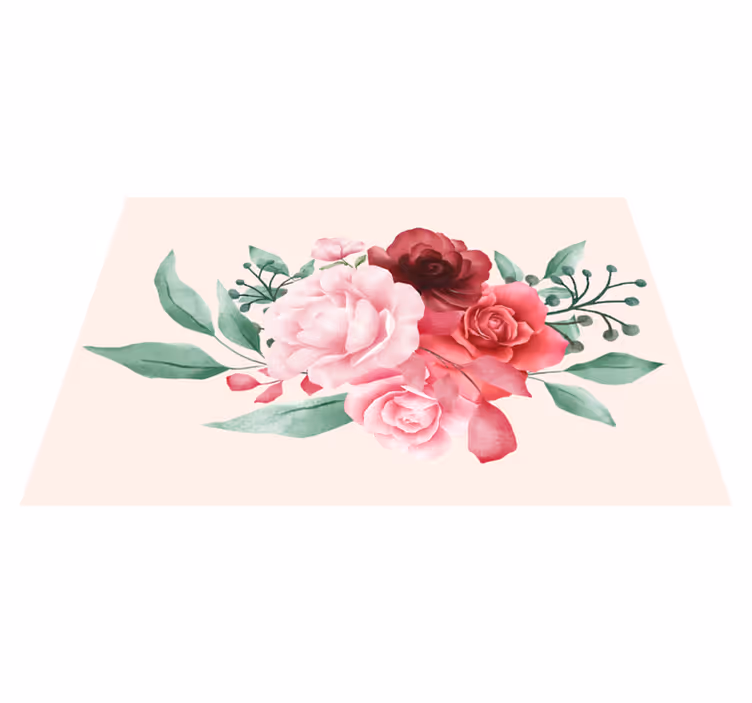 Tischsets originell blumengesteck - TenStickers