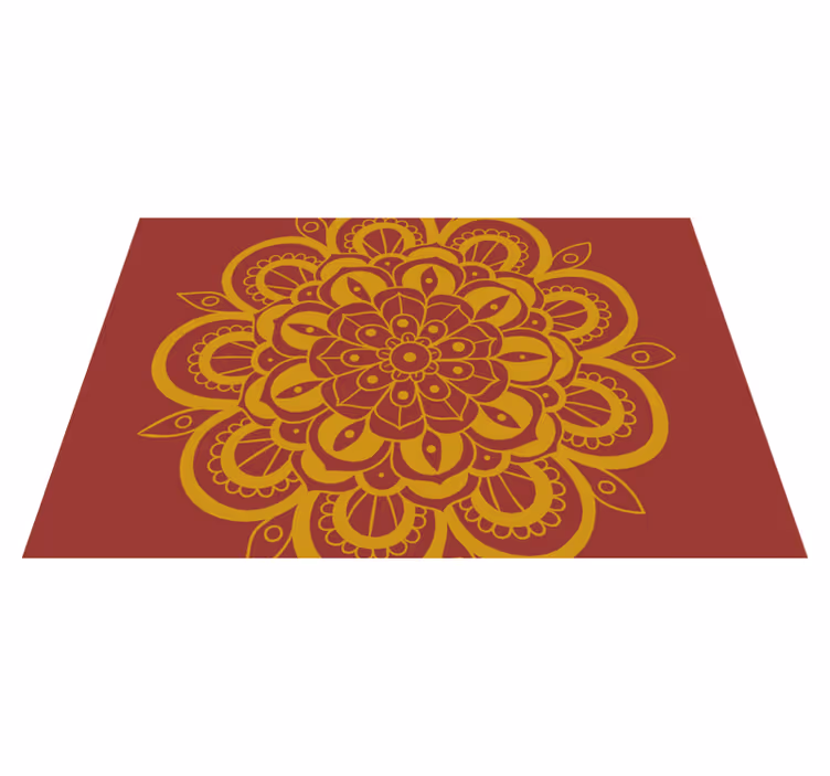 Tischsets originell mit aufwendigem blumendesign - TenStickers