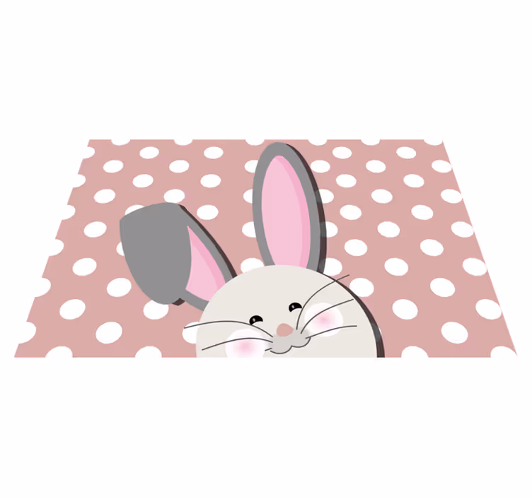 Tischset kinder im fröhlichen hasen design - TenStickers