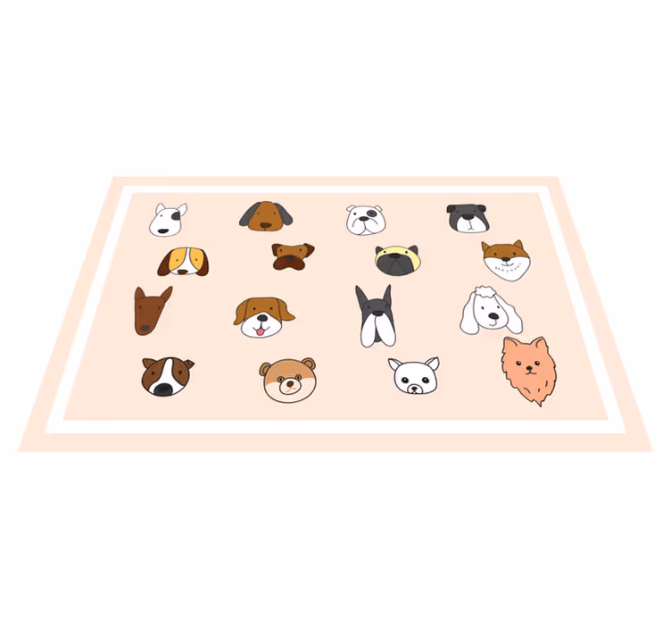 Tischset kinder kollektion tiergesichter - TenStickers