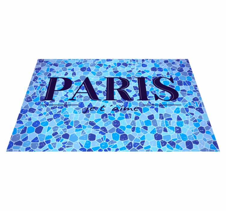 Tischset text zitat über die liebe in paris - TenStickers