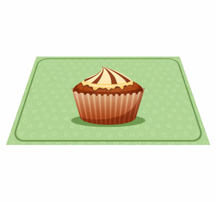 Tischsets originell mit cupcake-motiv - TenStickers