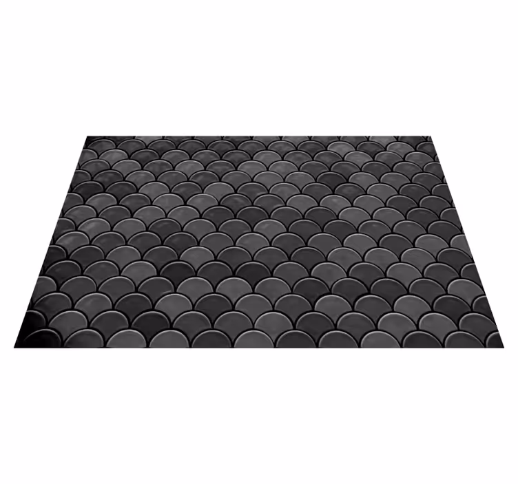 Tischset Textur Schwarze schuppen - TenStickers