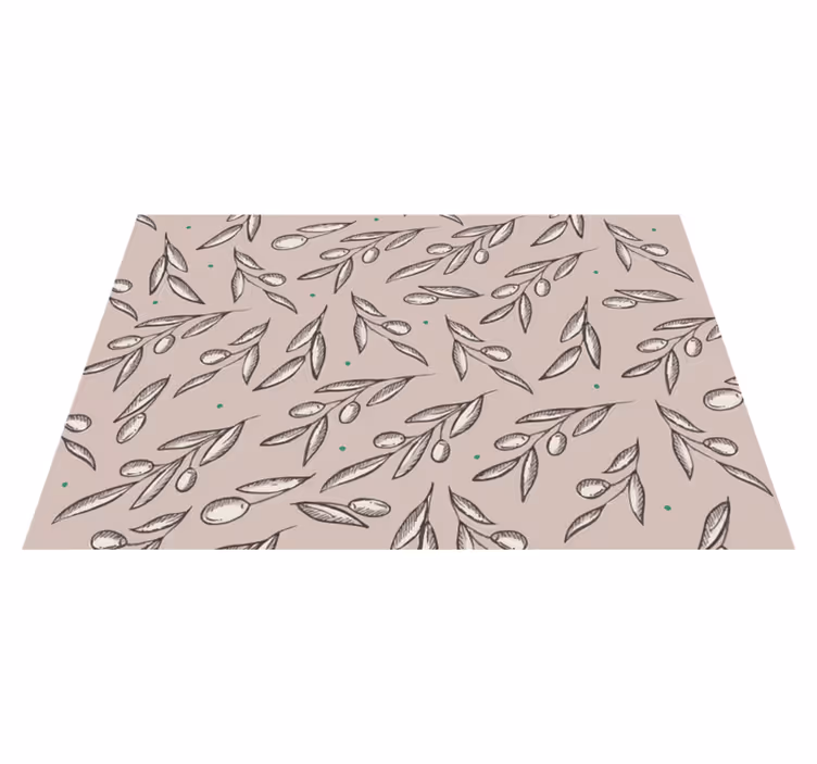 Tischset elegantes blattkonzept - TenStickers