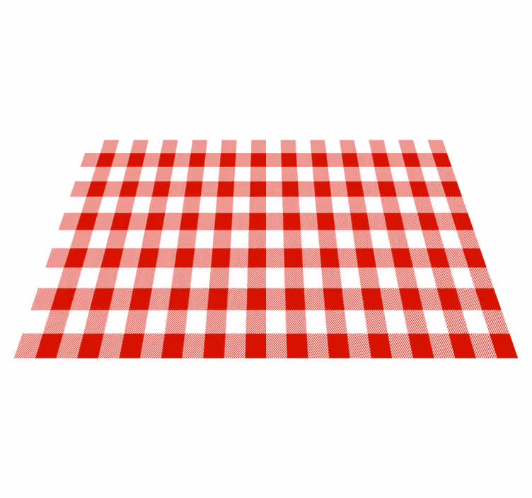 Tischset restaurant im traditionellen karomuster - TenStickers