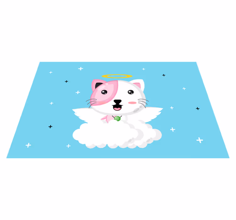Tischset kinder süße katzenengel - TenStickers