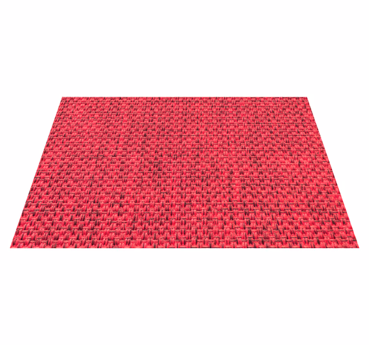 Tischset strukturierte rote matte - TenStickers