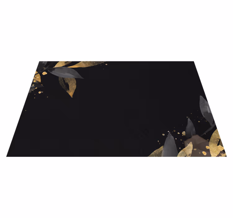 Tischset elegant mit verfeinerten blättermotiven - TenStickers