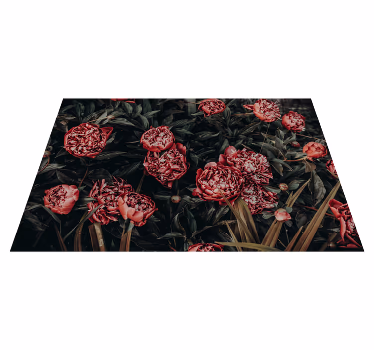 Tischset mit lebendigem blumenmuster - TenStickers