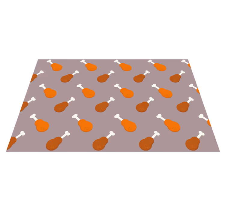 Tischsets originell mit hühnerbein-muster - TenStickers