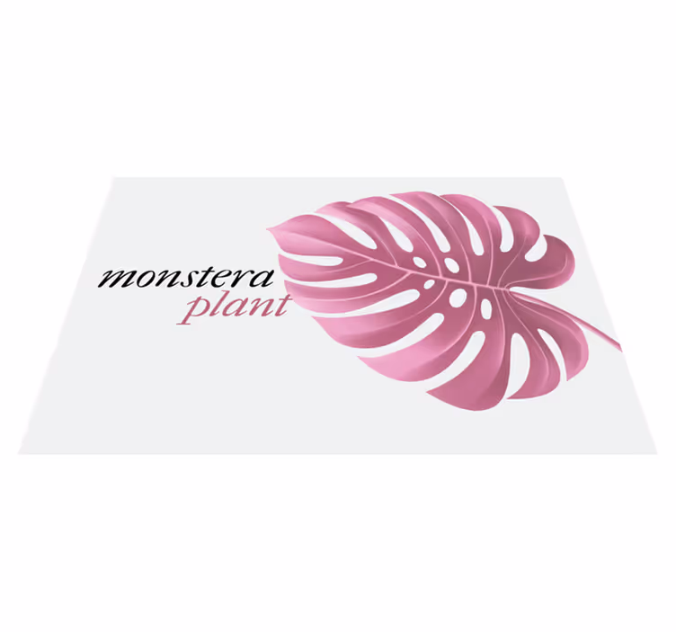 Tischsets originell mit monstera-blatt-motiv - TenStickers