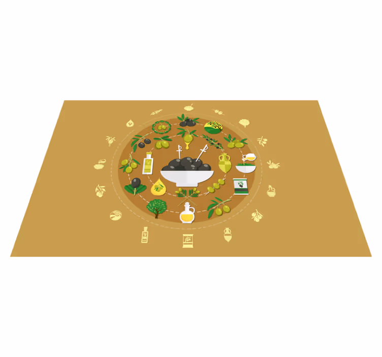 Tischsets originell oliven-schalen arrangement - TenStickers