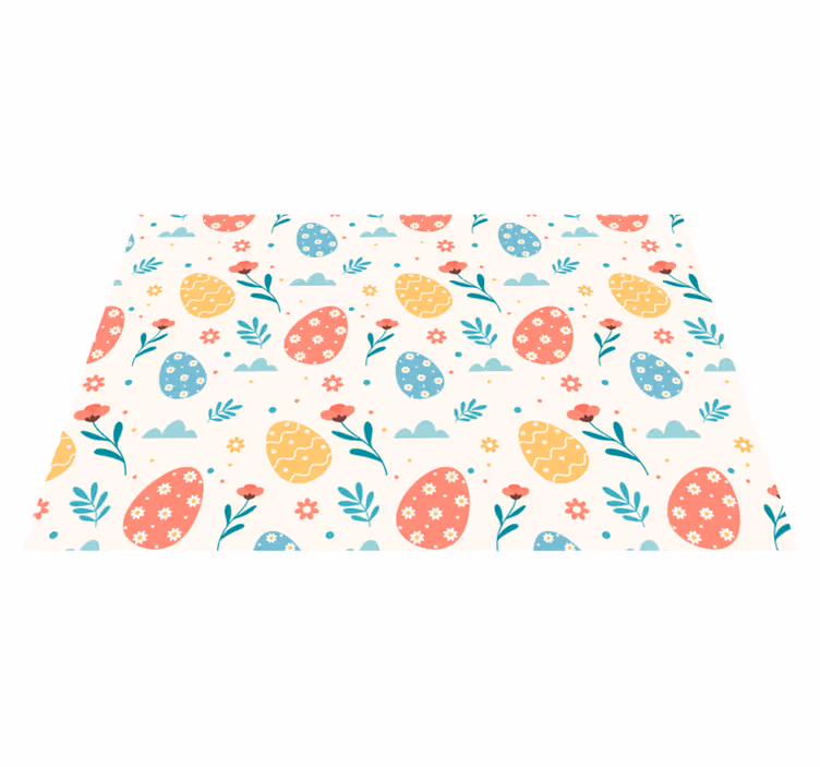 Tischset kinder mit buntem eimuster - TenStickers
