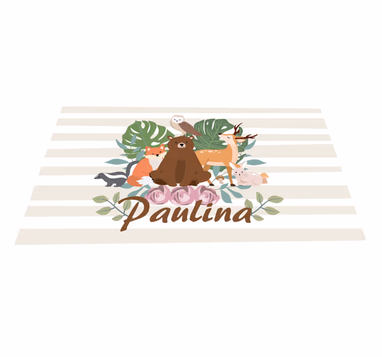 Tischset kinder tierische fantasiebegleiter - TenStickers