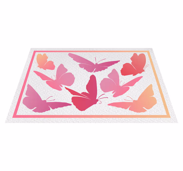 Tischset kinder mit lebhaftem schmetterlingsmotiv - TenStickers