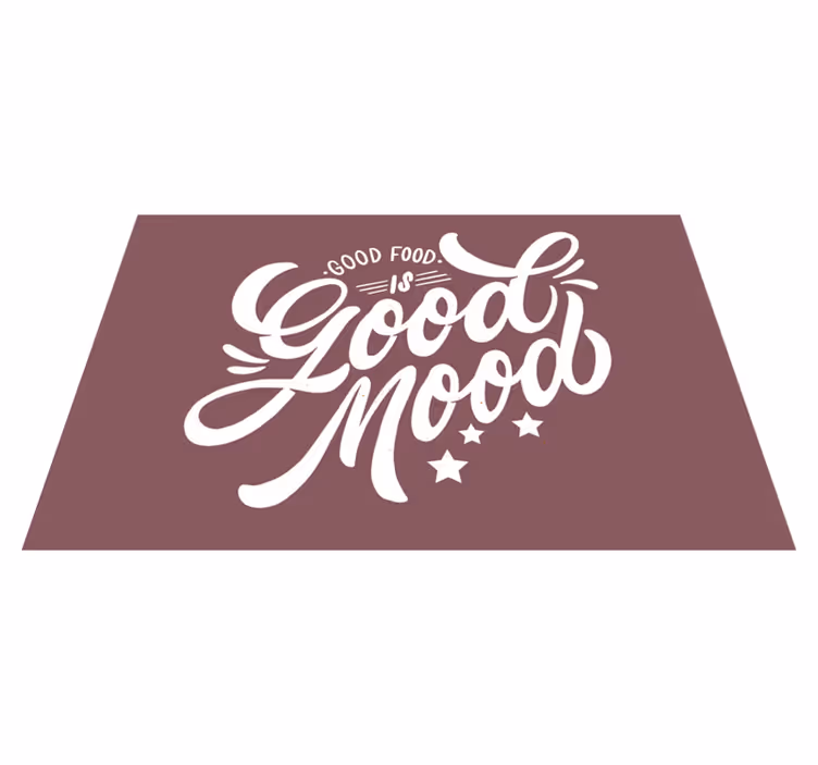 Tischset text gute essensstimmung - TenStickers