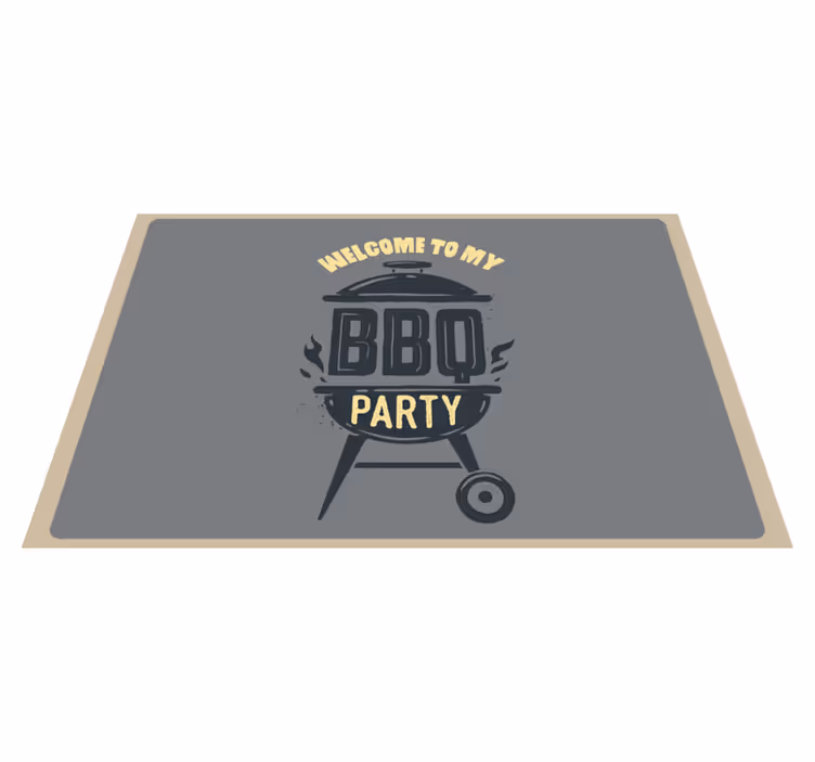 Tischset Text willkommen zu meiner bruderparty - TenStickers