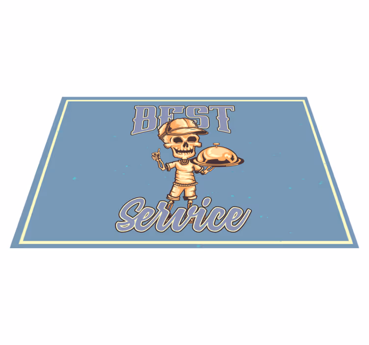 Tischsets originell skeleton kellner service - TenStickers