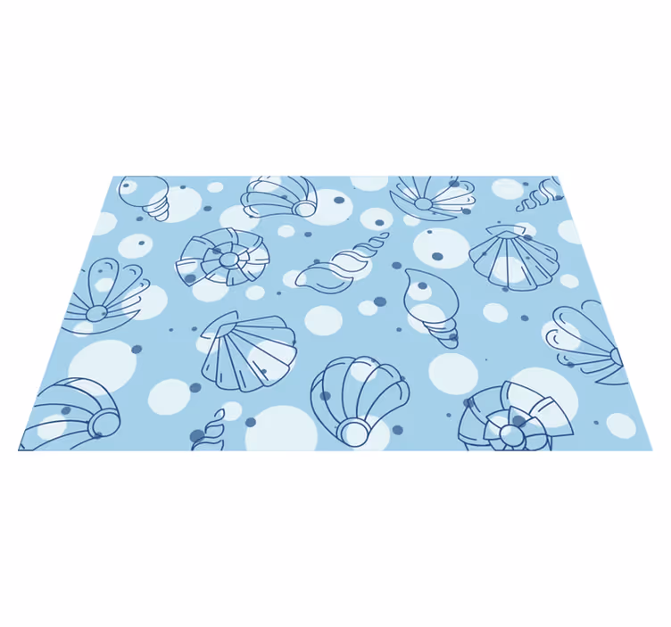 Tischsets originell mit muschelmuster aus dem ozean - TenStickers