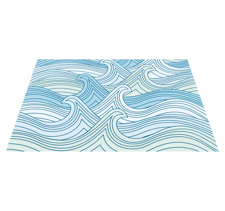 Tischset mit geschwungenem linienmuster - TenStickers