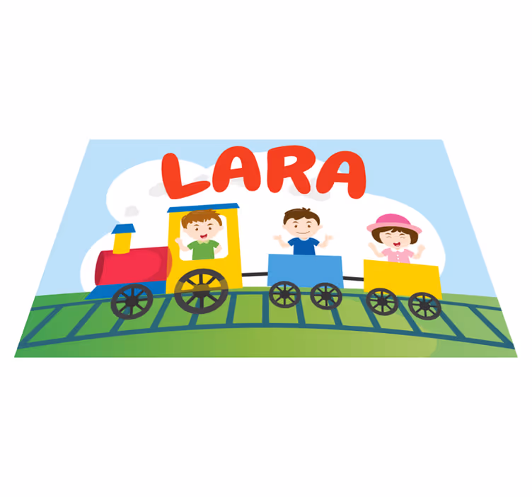 Tischset kinder mit zugillustration - TenStickers